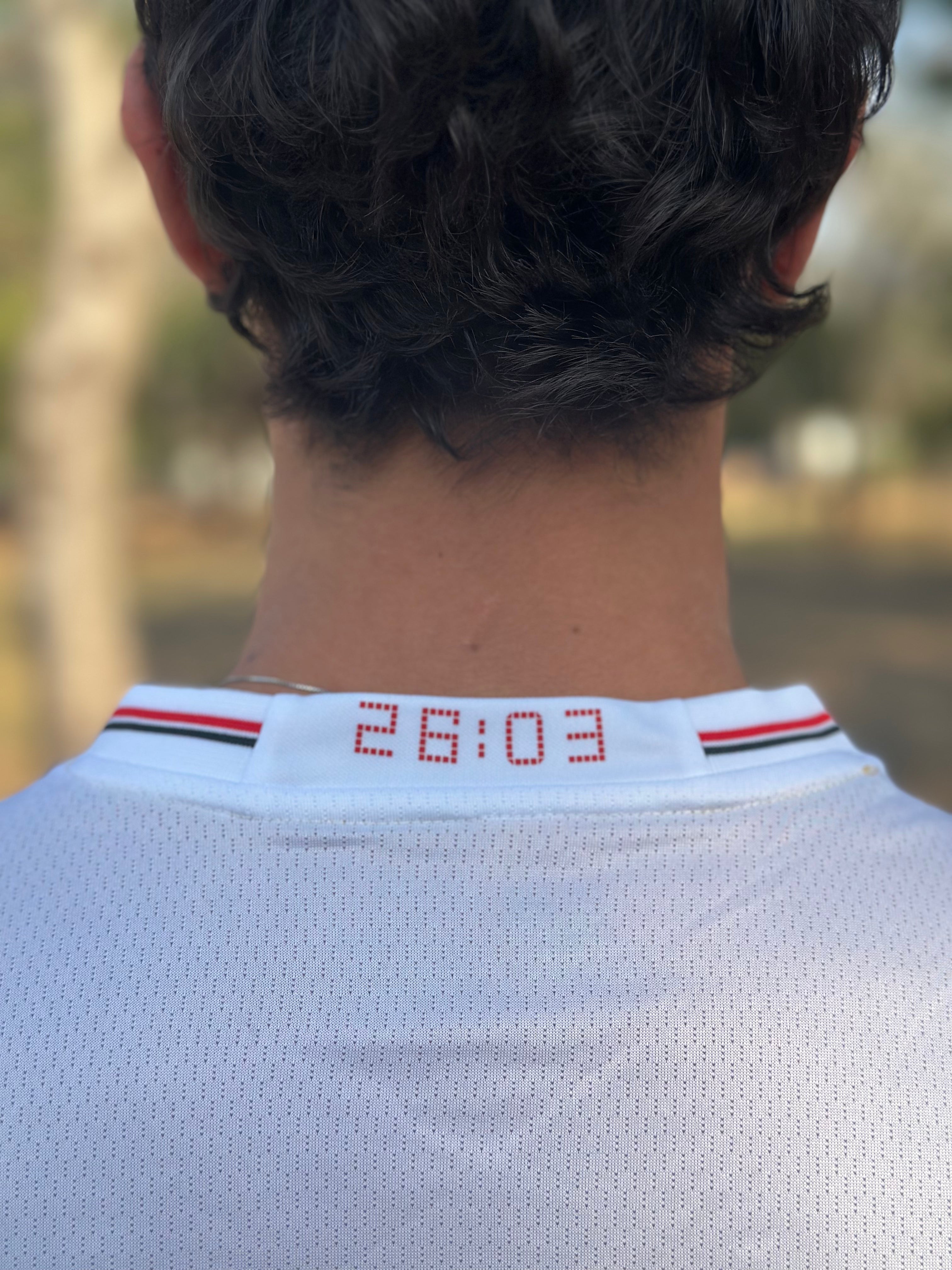 Camisa São Paulo 25/26 Casa New Balance Masculina - Branco+Vermelho