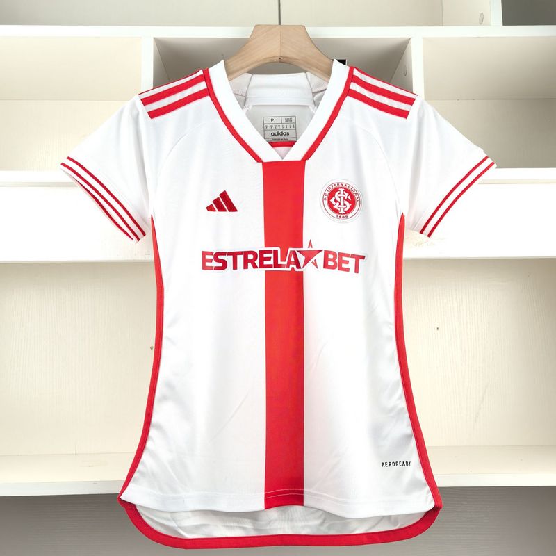 Camisa Internacional II 24/25 Adidas - Vermelho + Branco - (Feminina)