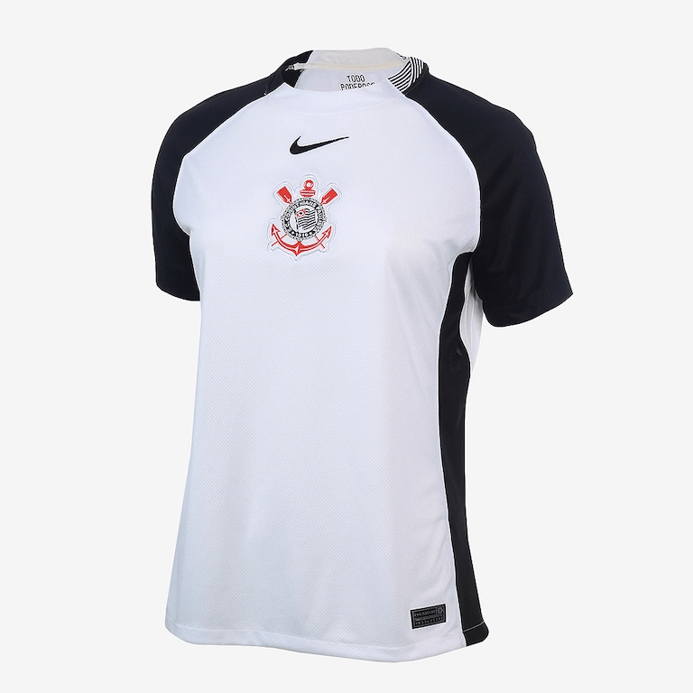 Camisa Nike Corinthians I 2025 - Preta e Branca - (Feminina)