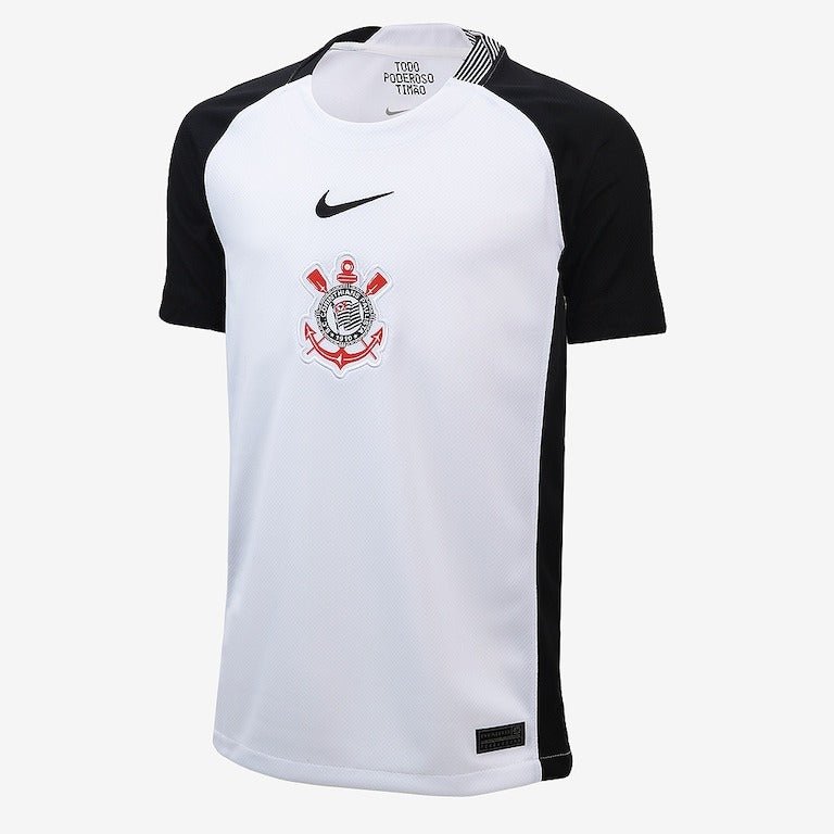 Camisa Nike Corinthians I 2025 - Preta e Branca - Masculina