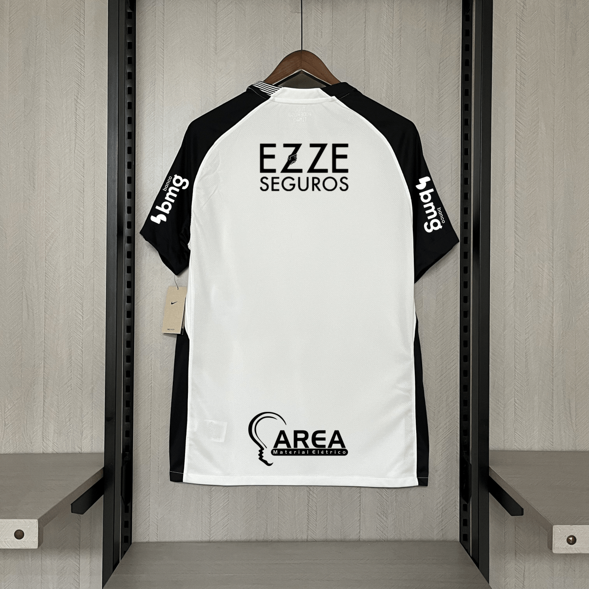 Camisa Nike Corinthians I 2025 - Preta e Branca - Masculina