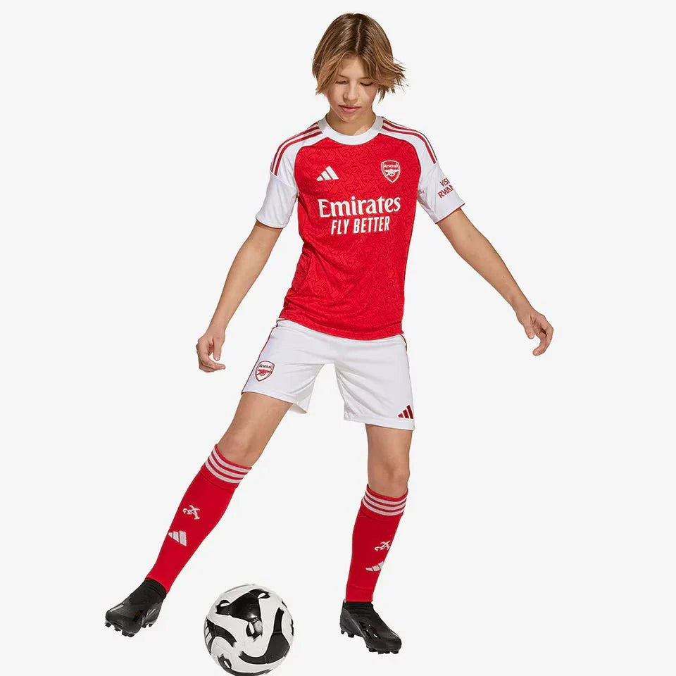 Conjunto Infantil Arsenal Home 2025 - Vermelho
