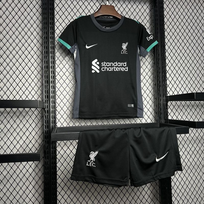 Kit Infantil Liverpool Home 24/25 - Preto