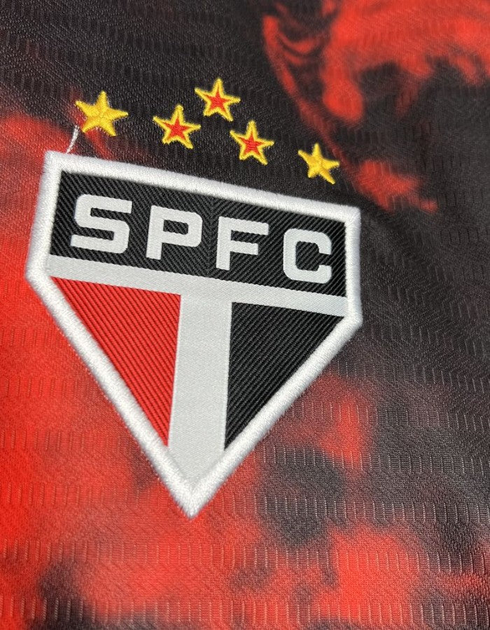 Camisa São Paulo 24/25 Comemorativa Masculina - Preto/Vermelho