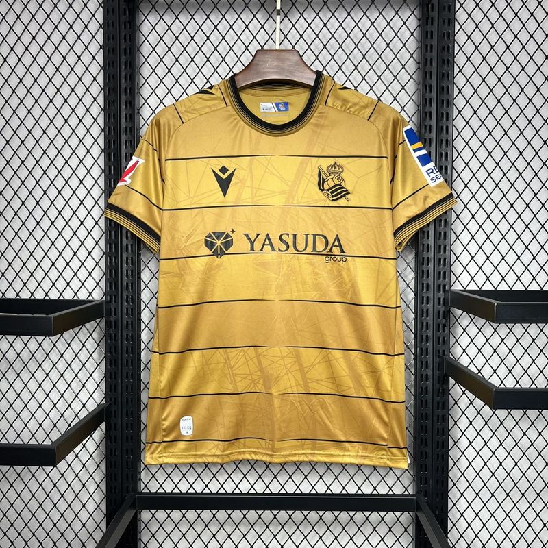 Camisa Real Sociedad 24/25 Dourada