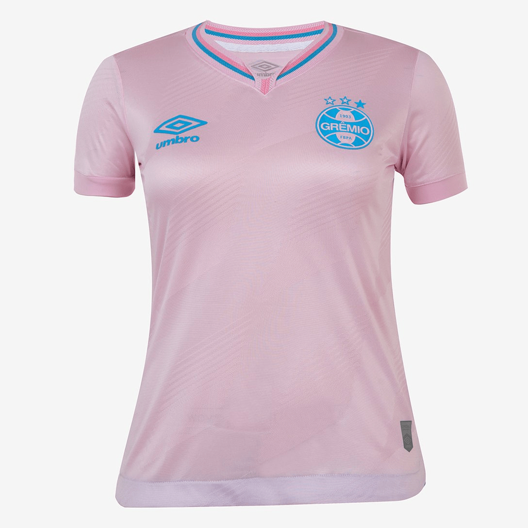Camisa Grêmio Outubro Rosa 24/25 Umbro - Rosa+Azul - (Feminina)