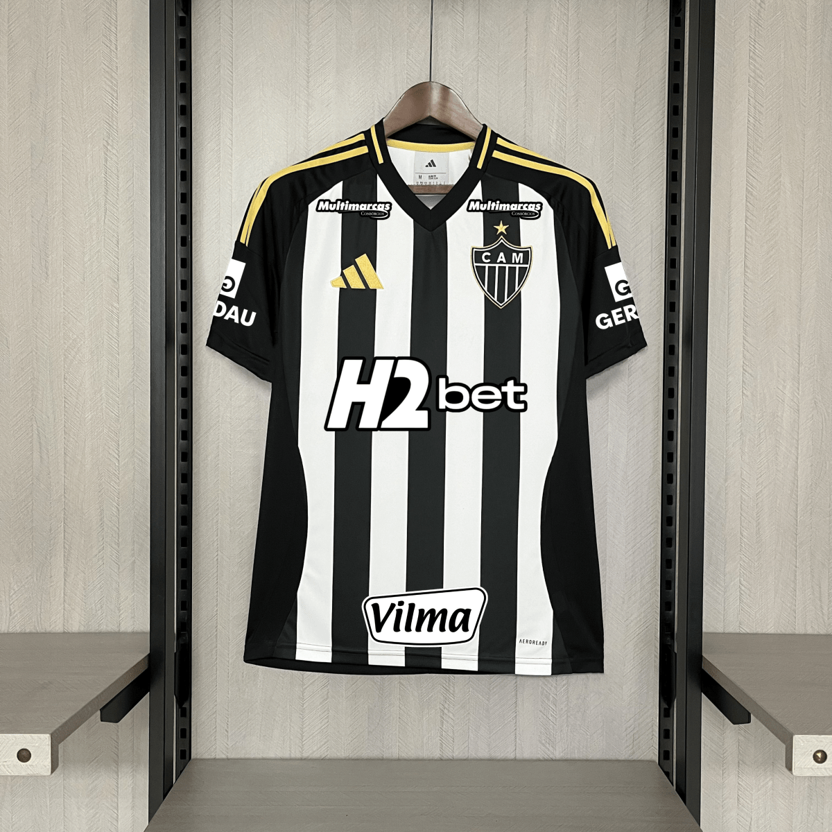 Camisa Masculina adidas Atlético Mineiro 25/26   (Com todos patrocinadores)