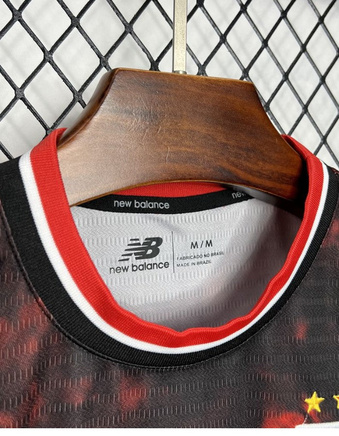 Camisa São Paulo 24/25 Comemorativa Masculina - Preto/Vermelho